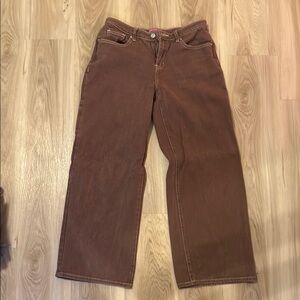 Edikted Brown Denim Pants